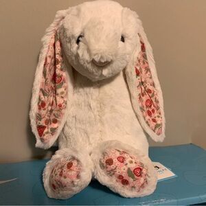 Jellycat strawberry blossom bunny medium size